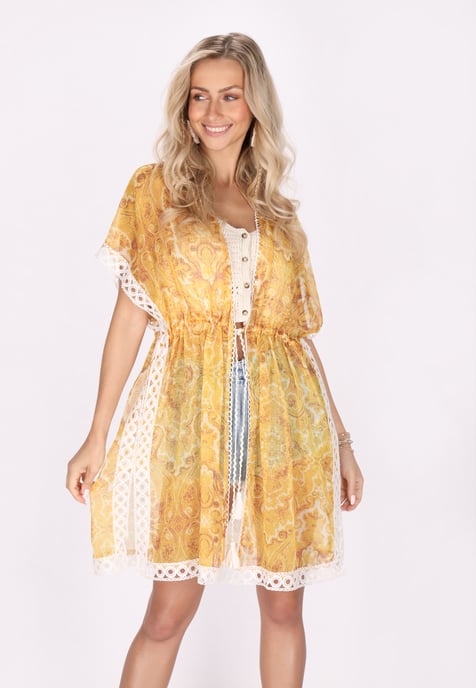 IZIA Kimono Damen gelb - Image 3