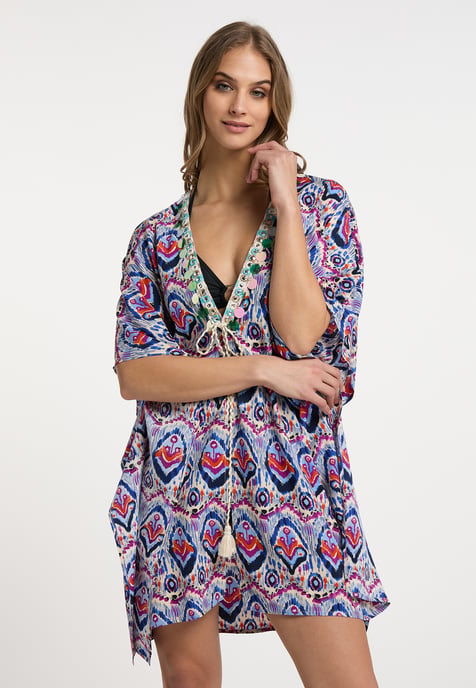 IZIA Kimono Damen Blau Mehrfarbig - Image 3
