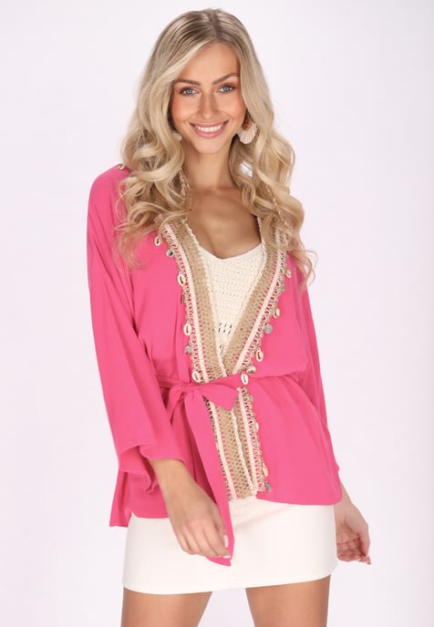 IZIA Kimono Damen Rosa - Image 3