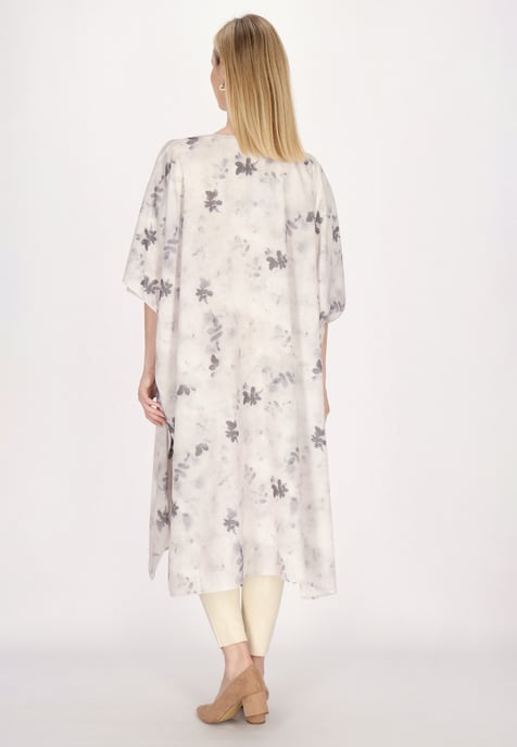 usha Kimono Damen Grau Mehrfarbig - Image 4