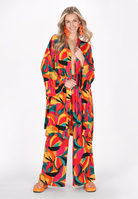 IZIA Kimono Frauen gelb mehrfarbig - Image 2