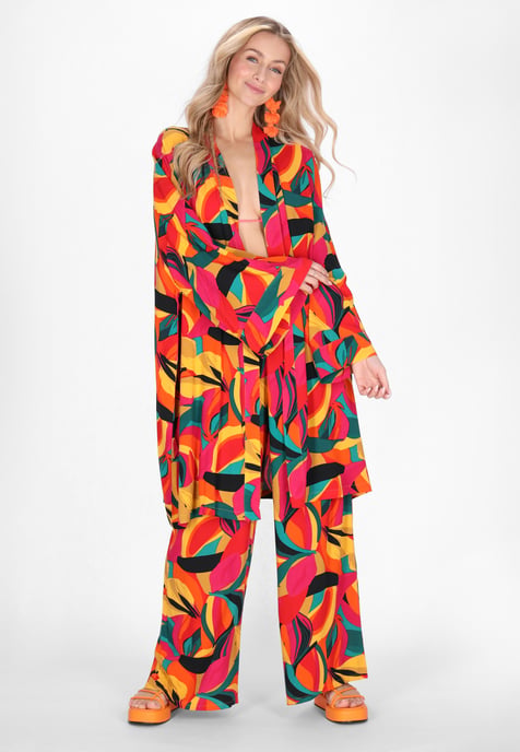 IZIA Kimono Frauen gelb mehrfarbig - Image 3