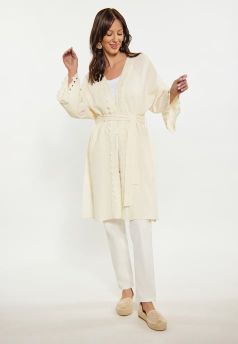 usha Kimono Damen Creme - Image 2