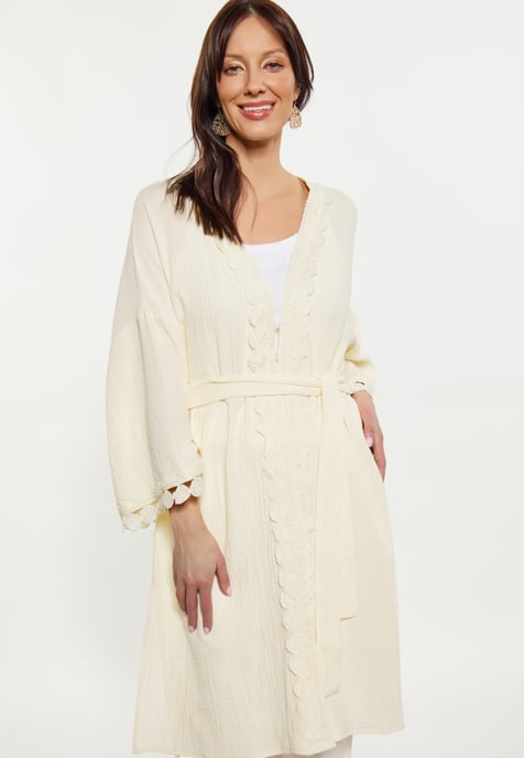 usha Kimono Damen Creme - Image 3