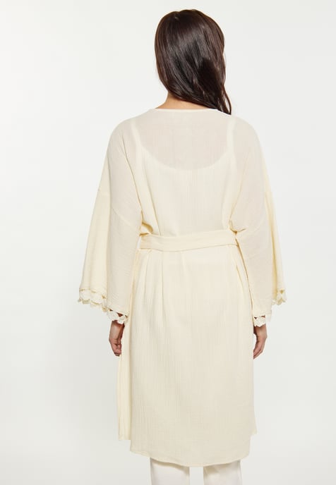 usha Kimono Damen Creme - Image 4
