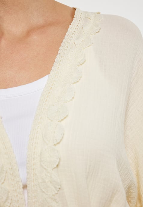 usha Kimono Damen Creme - Image 5