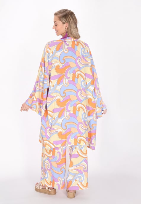 IZIA Kimono Frauen violett mehrfarbig - Image 4