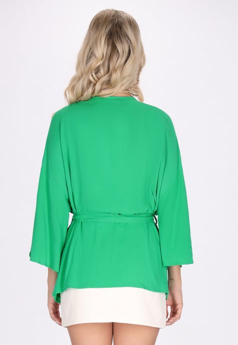 IZIA Kimono Damen grün - Image 4