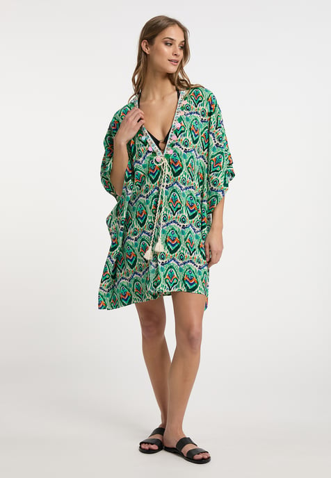 IZIA Kimono Damen Grün Mehrfarbig - Image 2
