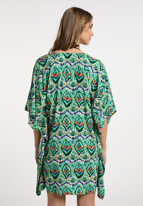 IZIA Kimono Damen Grün Mehrfarbig - Image 4