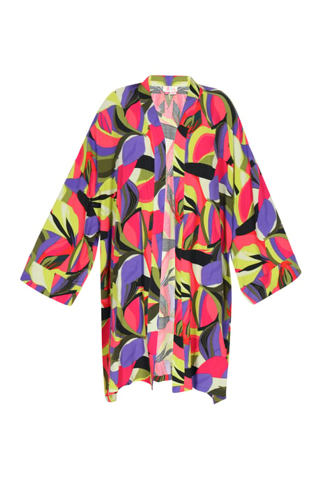 IZIA Kimono Frauen violett mehrfarbig - Image 1