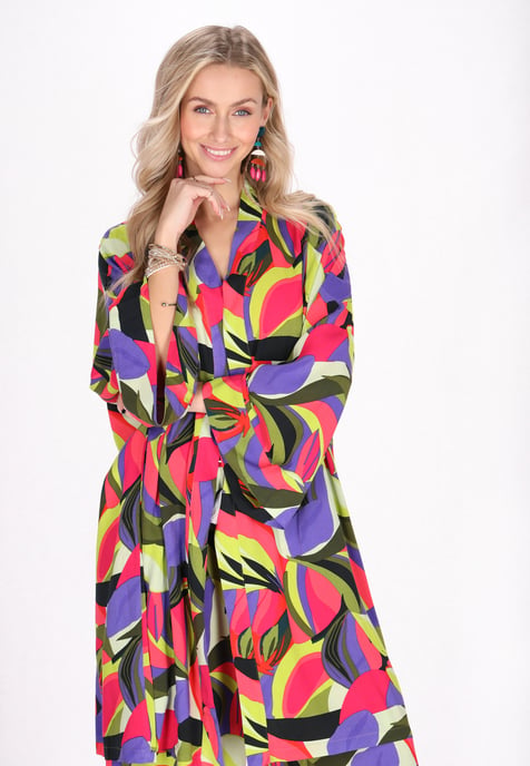 IZIA Kimono Frauen violett mehrfarbig - Image 3