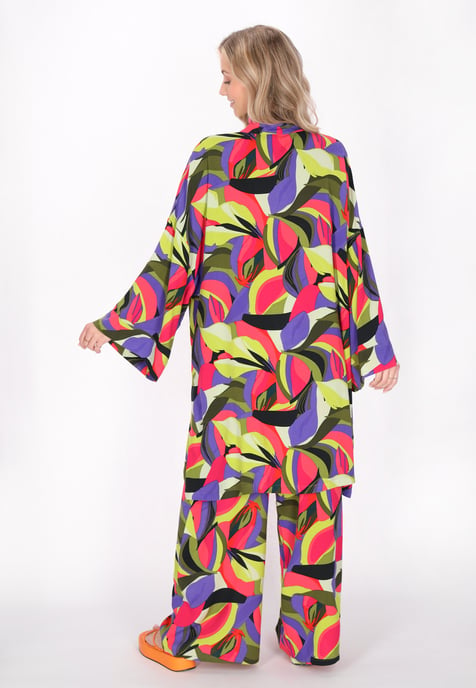 IZIA Kimono Frauen violett mehrfarbig - Image 4