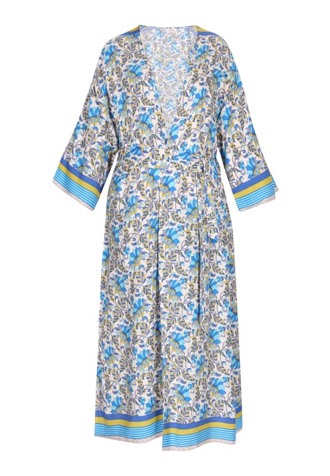 usha Kimono Frauen blau mehrfarbig - Image 1