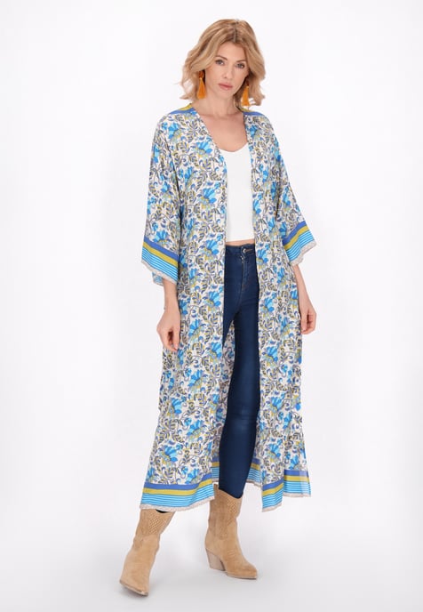 usha Kimono Frauen blau mehrfarbig - Image 2