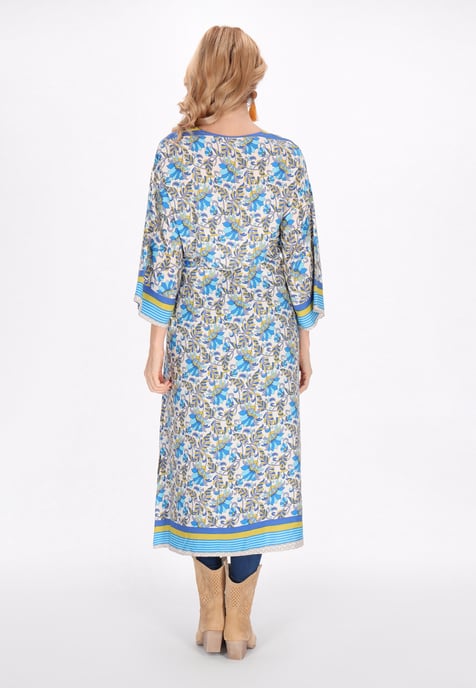usha Kimono Frauen blau mehrfarbig - Image 4