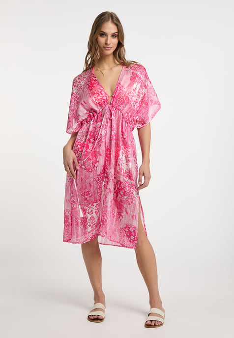 IZIA Kimono Damen rosa weiss - Image 3