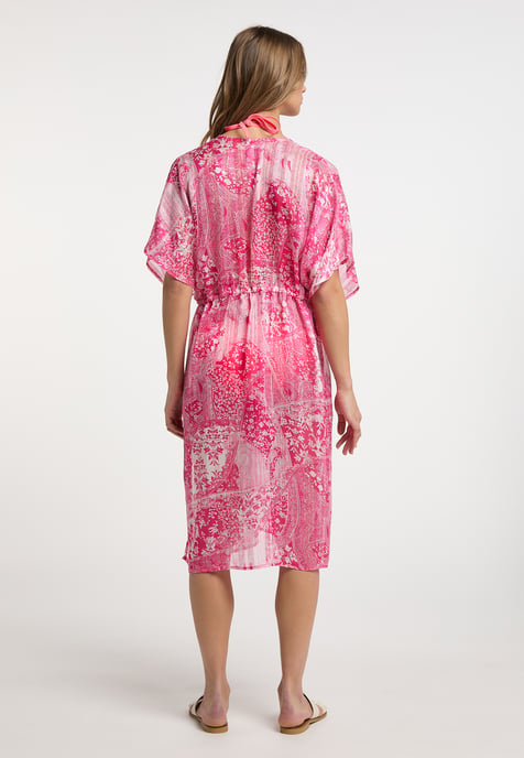 IZIA Kimono Damen rosa weiss - Image 4
