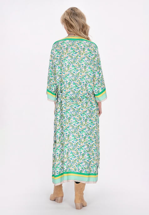 usha Kimono Frauen grün mehrfarbig - Image 4