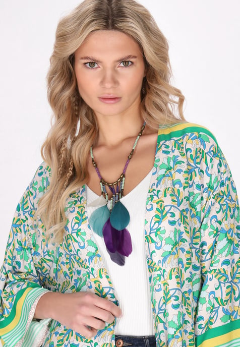 usha Kimono Frauen grün mehrfarbig - Image 5