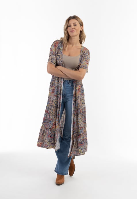 usha Kimono Damen Marine Mehrfarbig - Image 2