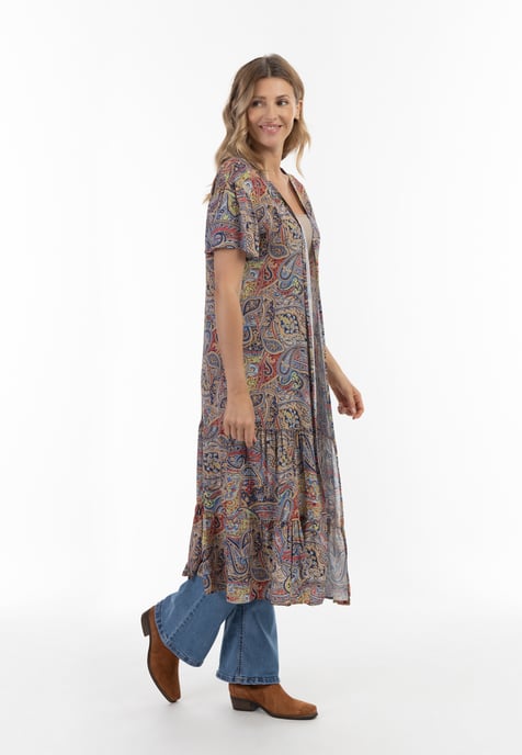 usha Kimono Damen Marine Mehrfarbig - Image 5