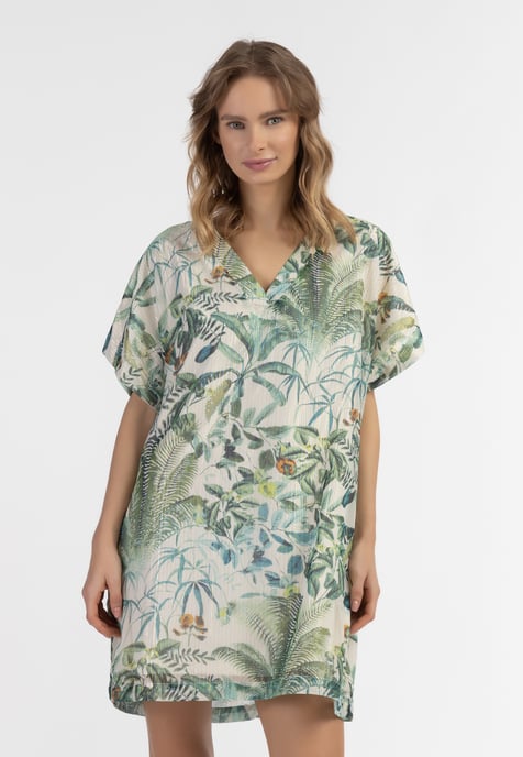 IZIA Tunika mit Effektgarn Damen Dschungel Druck - Image 3