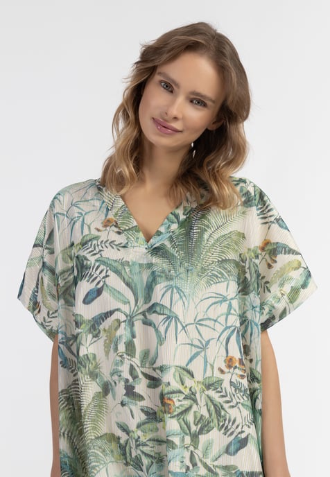 IZIA Tunika mit Effektgarn Damen Dschungel Druck - Image 5