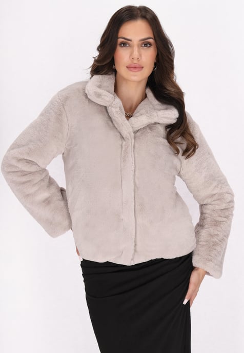 Faina Jacke Damen steingrau - Image 3