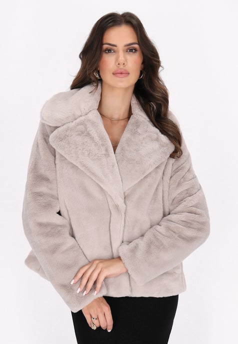 Faina Jacke Damen steingrau - Image 3