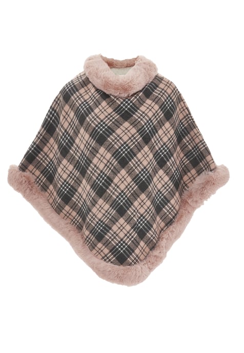 usha Poncho Frauen rosa schwarz - Image 1
