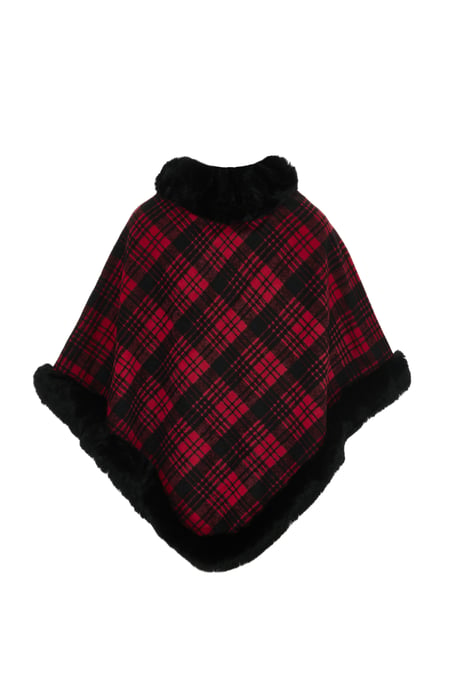 usha Poncho Frauen rot schwarz - Image 2