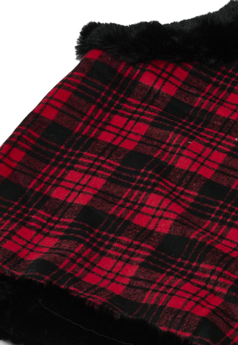 usha Poncho Frauen rot schwarz - Image 3