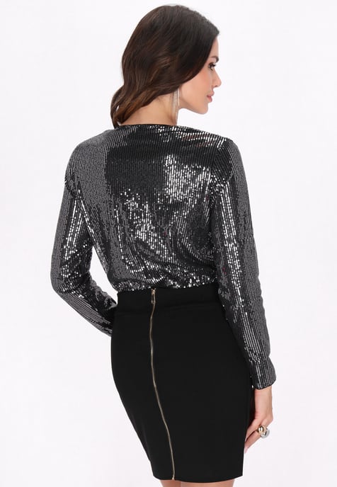 Faina Bodysuit Frauen Schwarz - Image 4