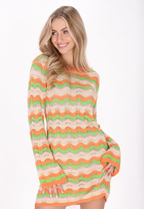 IZIA Kleid Frauen orange mehrfarbig - Image 3