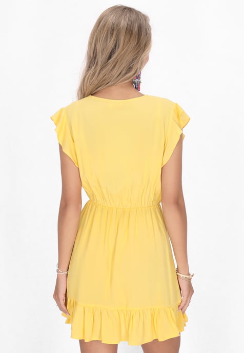 IZIA Kleid Frauen Gelb - Image 4