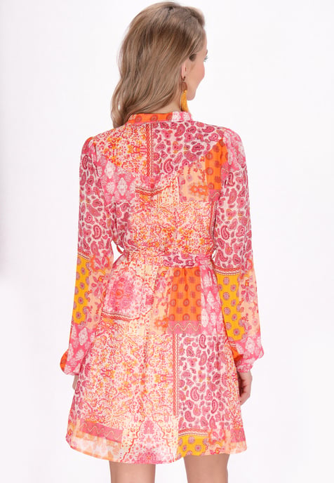 IZIA Kleid Frauen orange mehrfarbig - Image 4