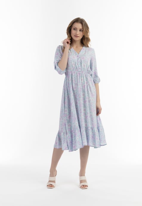 usha Midikleid Damen Türkis Mehrfarbig - Image 5