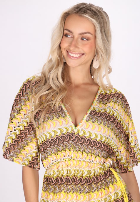IZIA Kleid Damen Gelb Mehrfarbig - Image 5