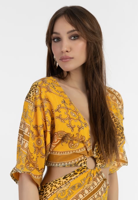 Faina Minikleid mit Cut-outs Damen gelb - Image 5