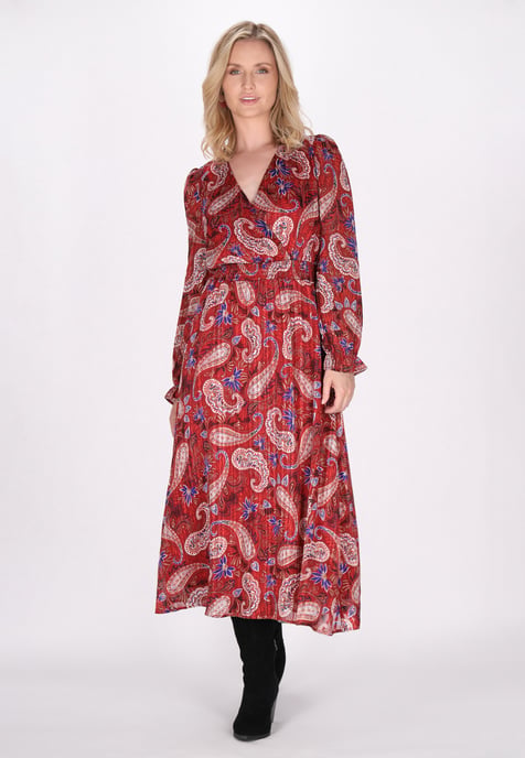 usha Kleid Damen Rot Mehrfarbig - Image 2