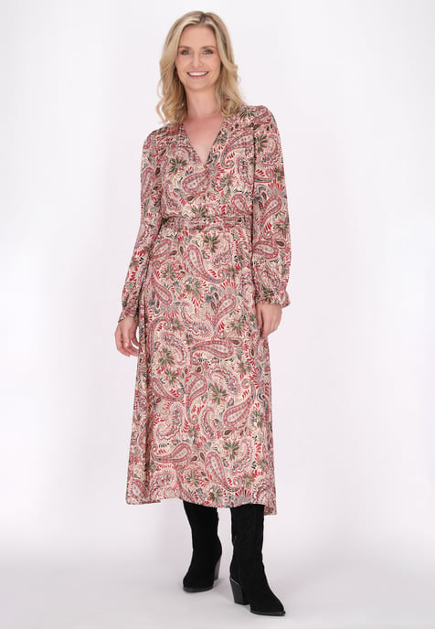 usha Kleid Damen Wollweiß Mehrfarbig - Image 2