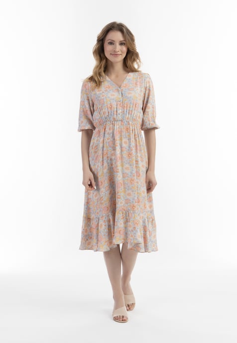 usha Midikleid Damen Blau Mehrfarbig - Image 2