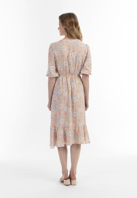 usha Midikleid Damen Blau Mehrfarbig - Image 4