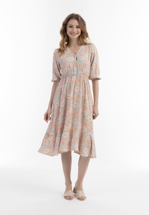 usha Midikleid Damen Blau Mehrfarbig - Image 5
