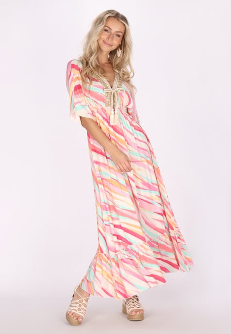 IZIA Kleid Damen Rosa Mehrfarbig - Image 2
