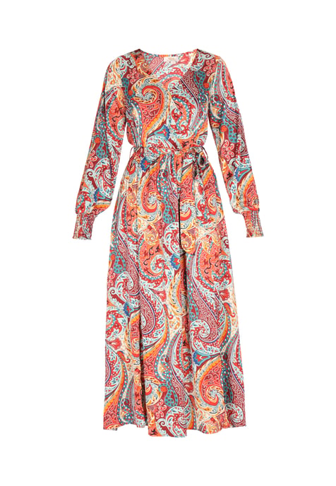 usha Kleid Damen Orange Mehrfarbig - Image 1