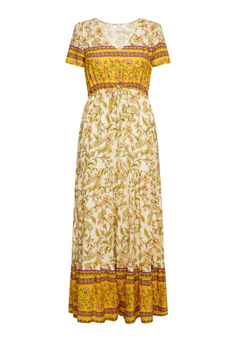 usha Sommerkleid Damen Wollweiß Mehrfarbig - Image 1