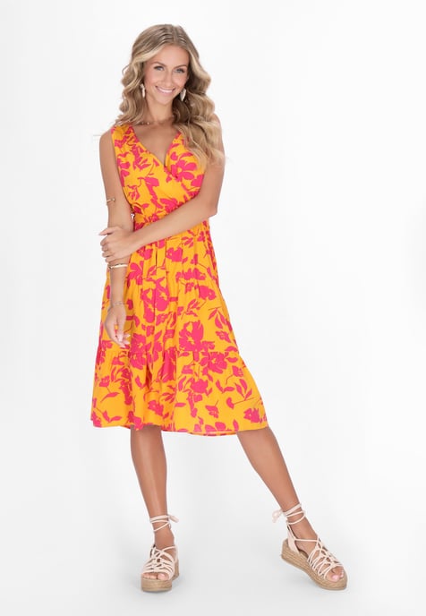 IZIA Kleid Frauen gelb mehrfarbig - Image 2