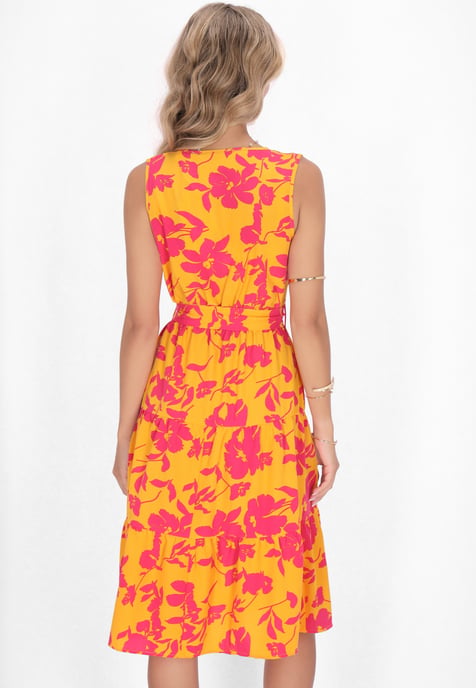 IZIA Kleid Frauen gelb mehrfarbig - Image 4